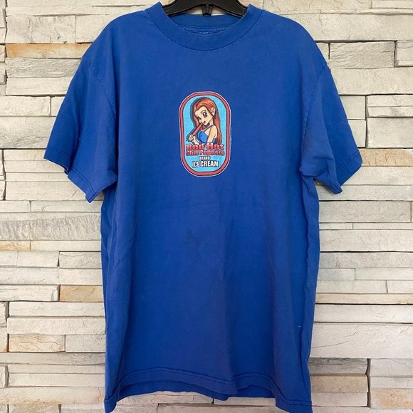 Red Hot Chili Peppers Rock Funk Tour Concert Promo Ice Cream T-Shirt Hook Ups - Picture 2 of 7